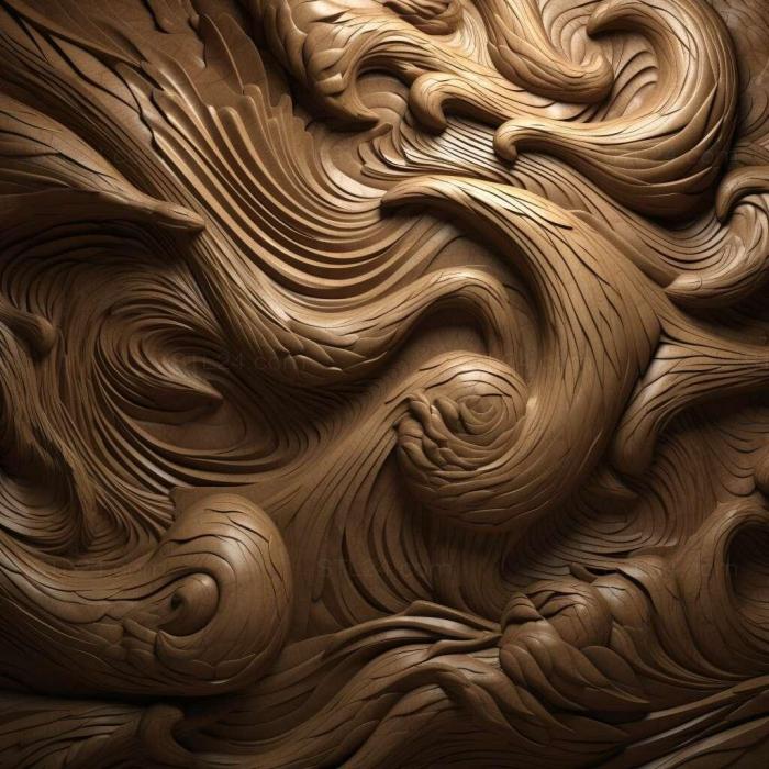 Patterns and decorations (stl flowing 2, PATTERN_1790) 3D models for cnc